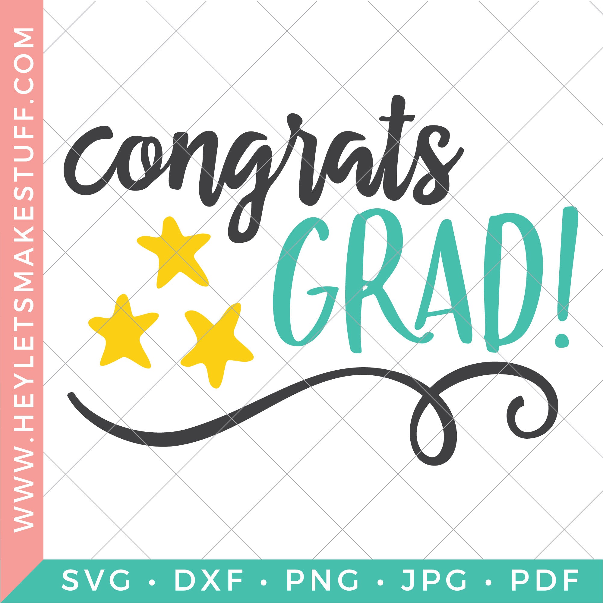 Congrats Grad! Free Graduation Card SVG