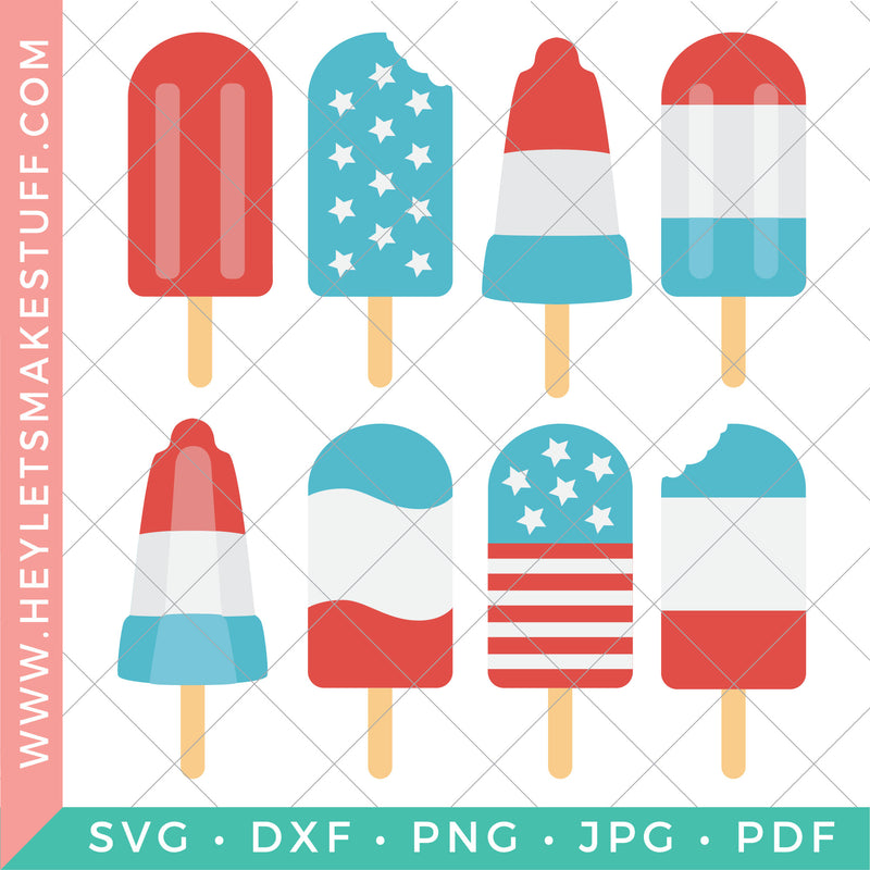 Patriotic 4th of July Popsicles