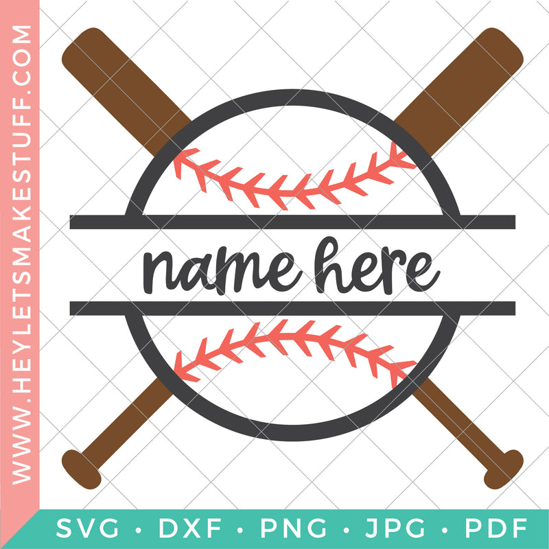 Baseball Monogram SVG