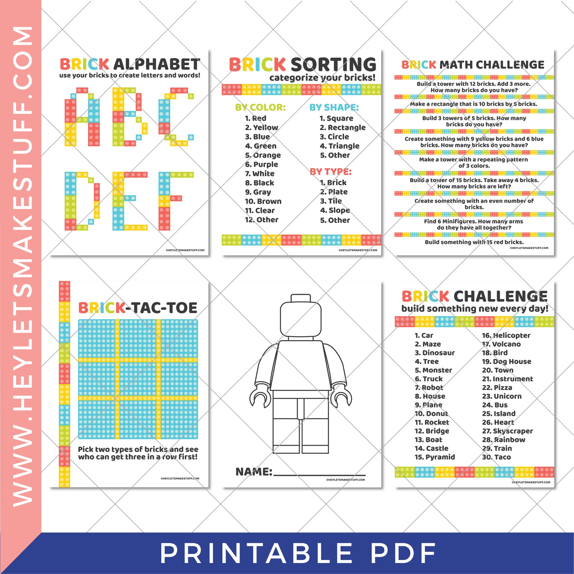 Printable Brick Game Bundle – Hey, Let's Make Stuff printable-brick-game-bundle-hey-let-s-make-stuff