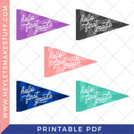 Printable First Day of School Pennants