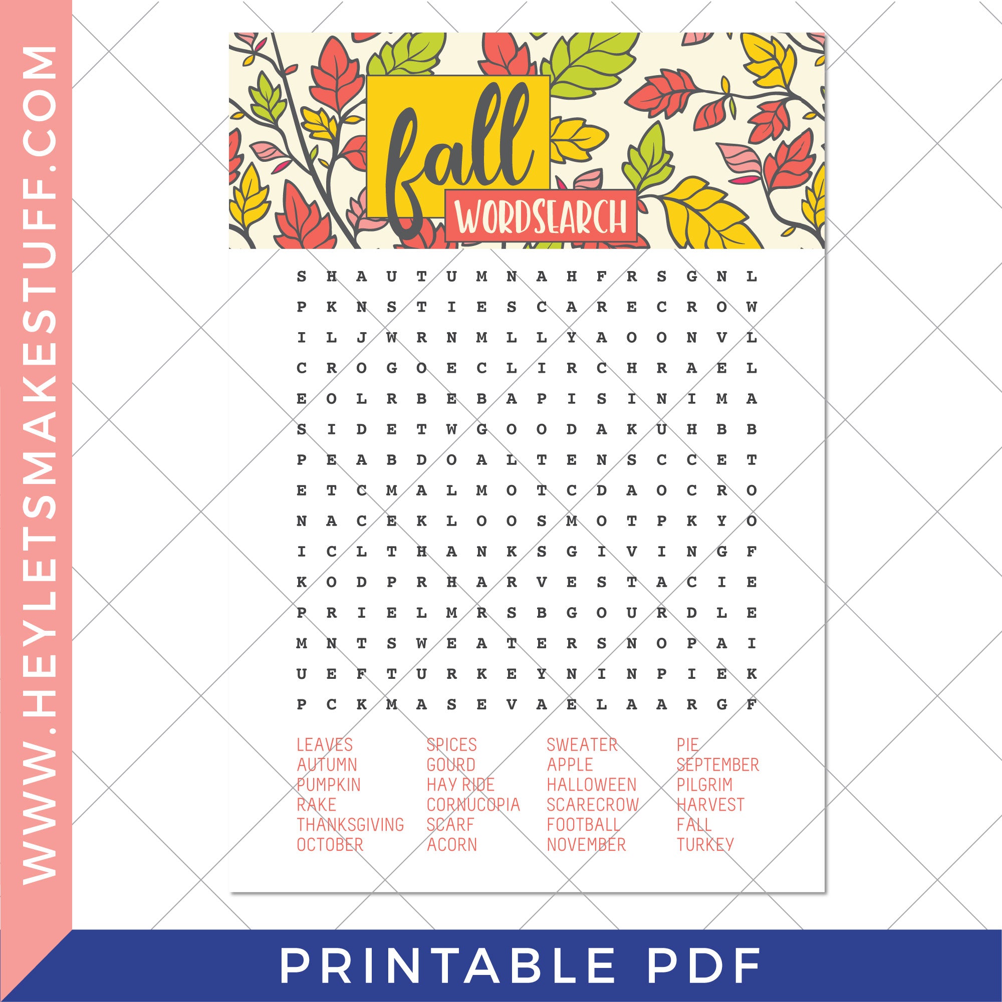 printable-fall-word-search-hey-let-s-make-stuff for Fall Word Search Free Printable Printable Fall Word Search – Hey, Let's Make Stuff for Fall Word Search Free Printable