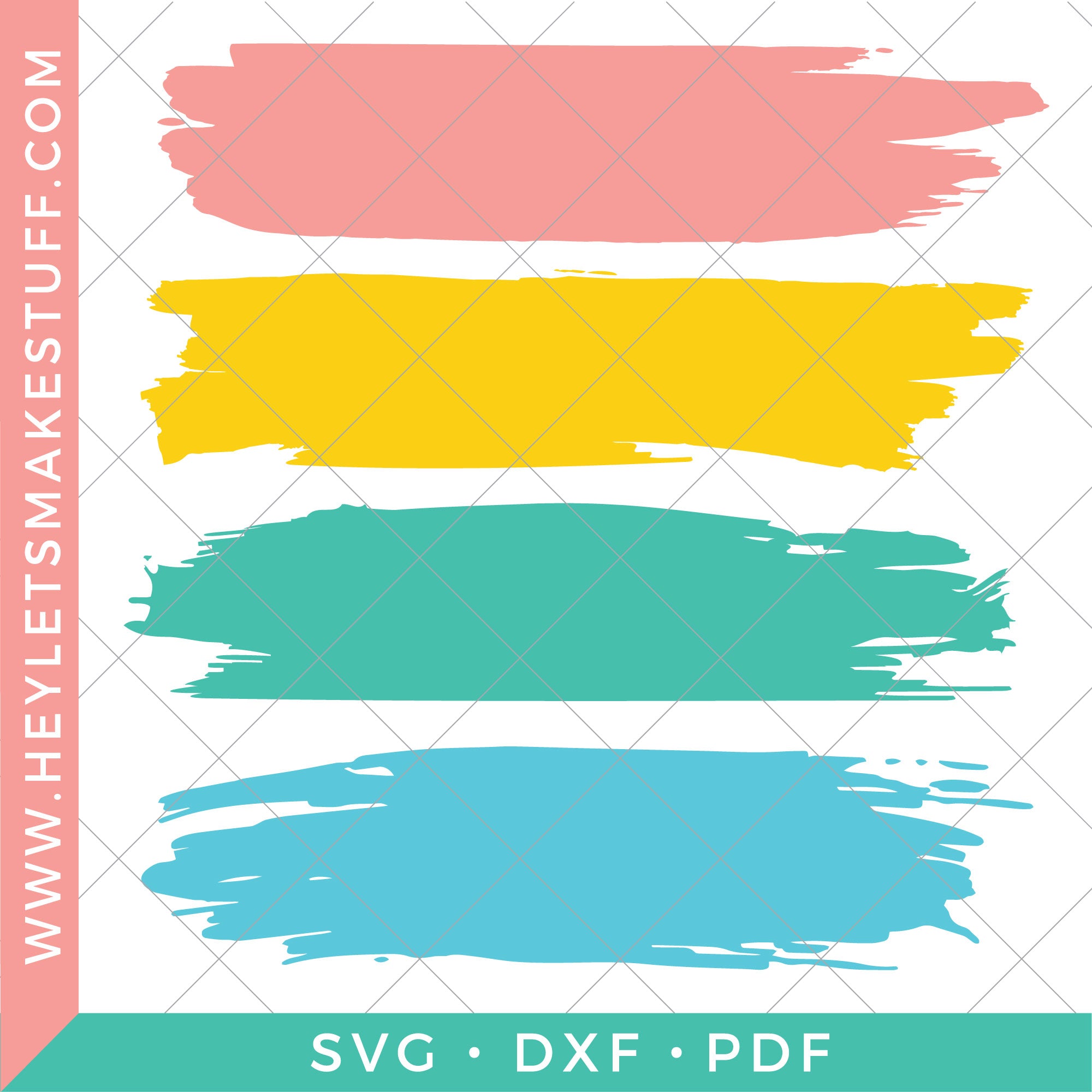 Paint Brush Strokes SVG – Hey, Let's Make Stuff