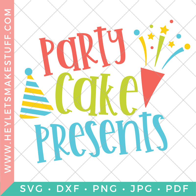 Party Cake Presents