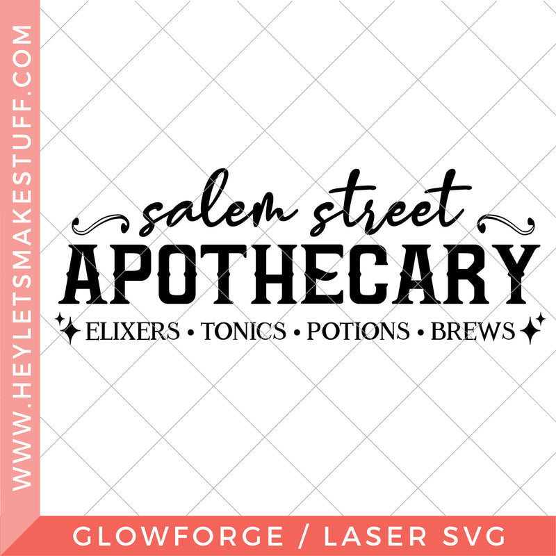 Laser Salem Street Apothecary Sign