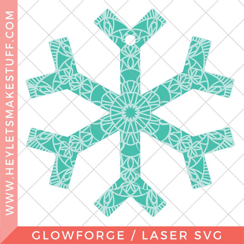 Laser Snowflake Ornament
