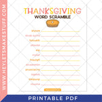 Printable Thanksgiving Games Bundle