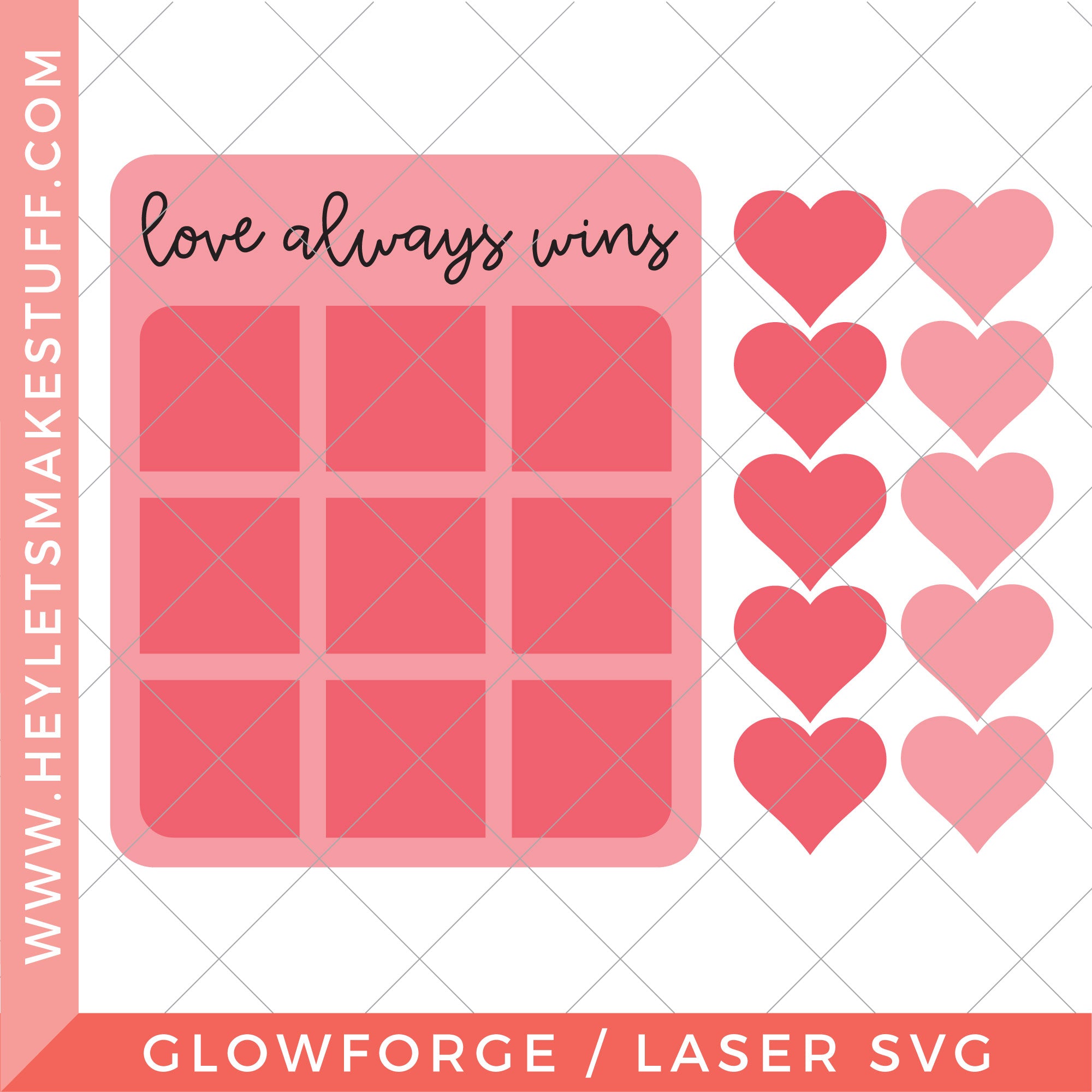 Valentine's Day Street Sign File SVG, Love Decor Glowforge