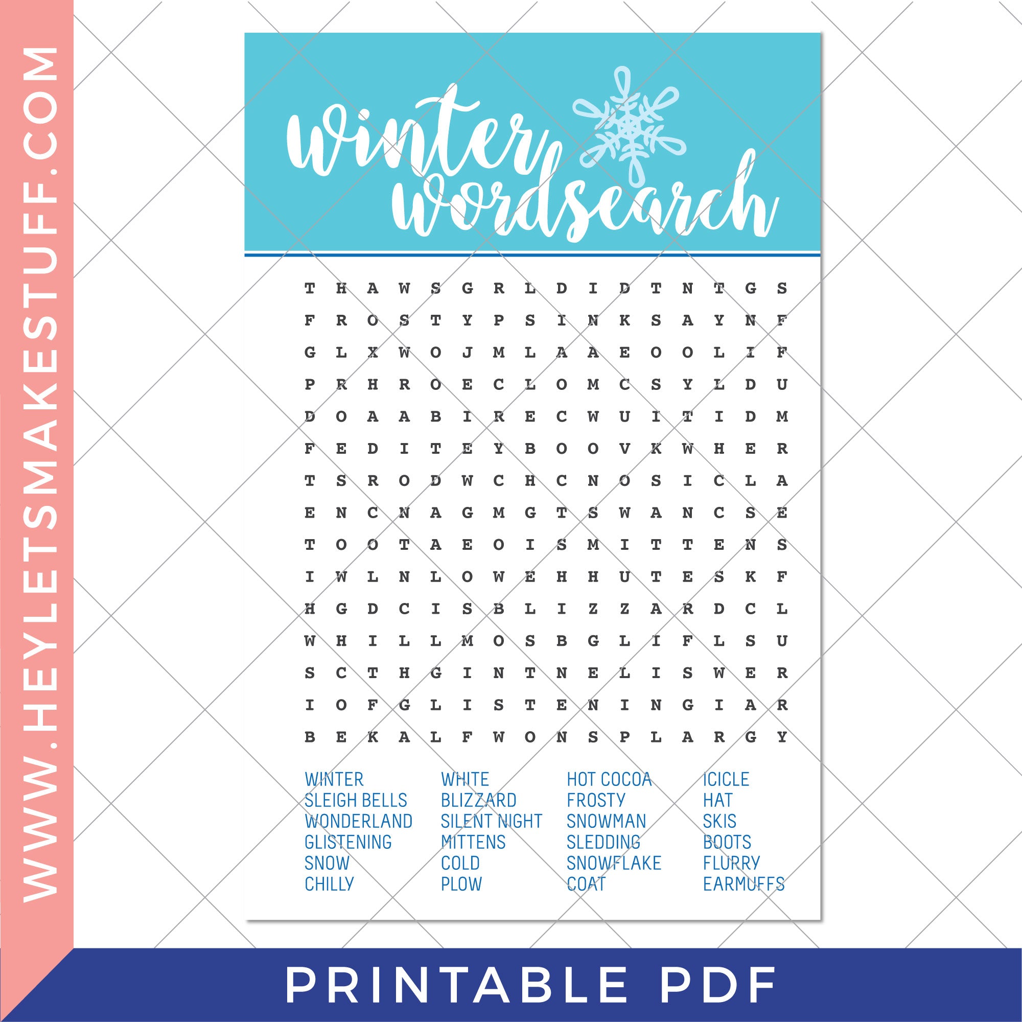 printable-winter-word-search-hey-let-s-make-stuff for Free Printable Winter Word Searches Printable Winter Word Search – Hey, Let's Make Stuff for Free Printable Winter Word Searches