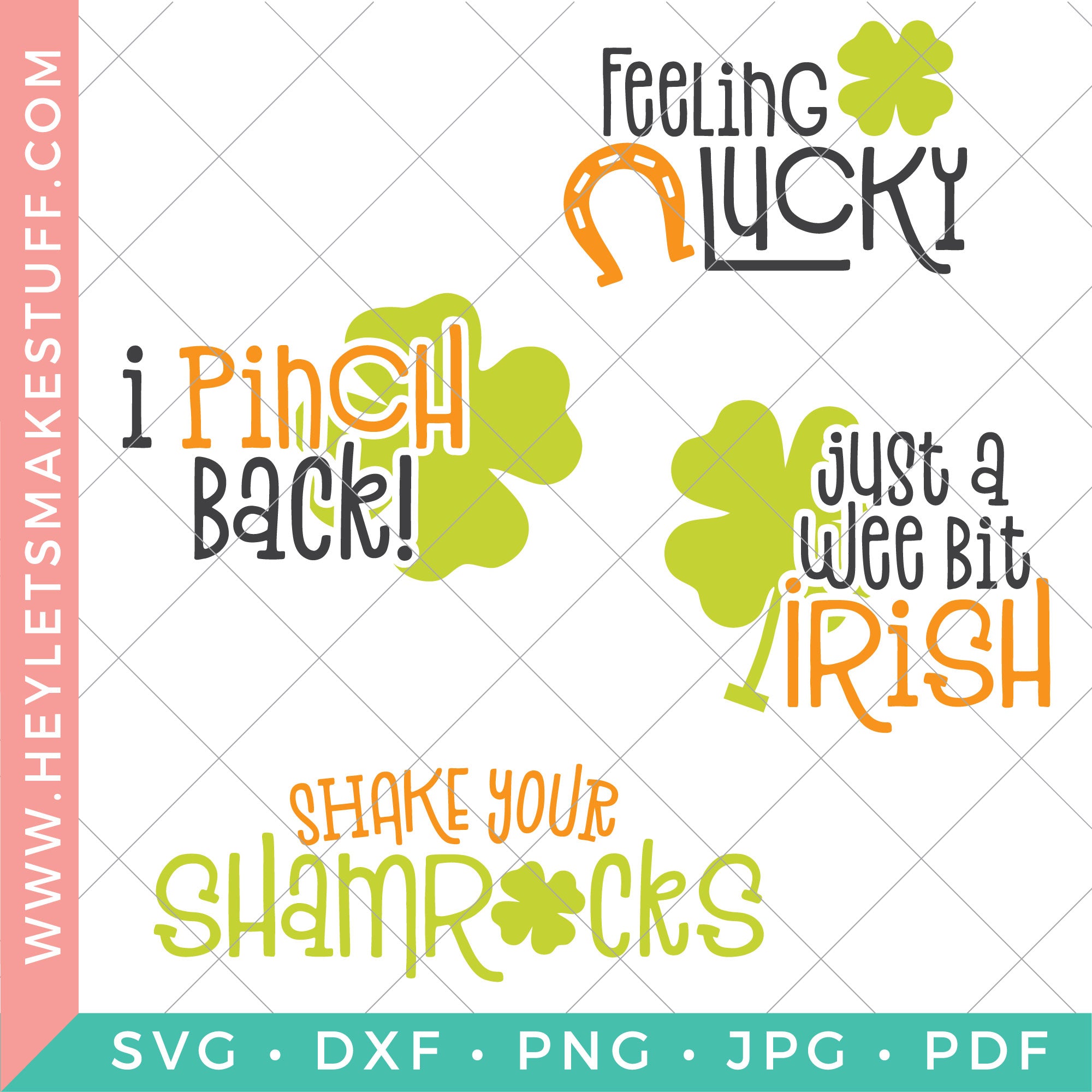 SPRING BADGE REEL Bundle Valentine St. Patrick's Easter