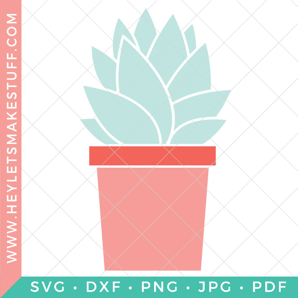 succulent svg Succulent #1 – Hey, Let's Make Stuff