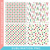 Modern and Traditional Christmas Patterns - Sublimation