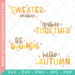 Cute Fall SVG Bundle