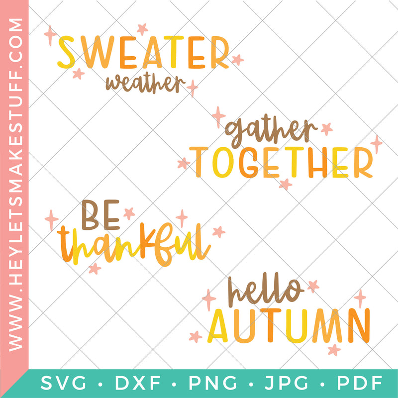Cute Fall SVG Bundle
