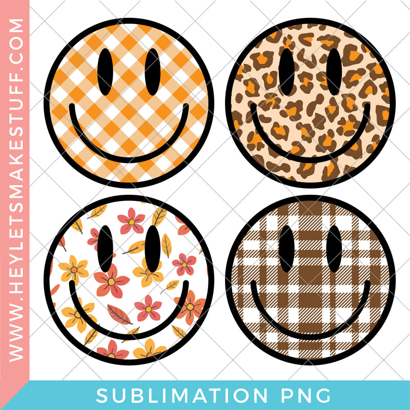 Fall Happy Face Sublimation Bundle