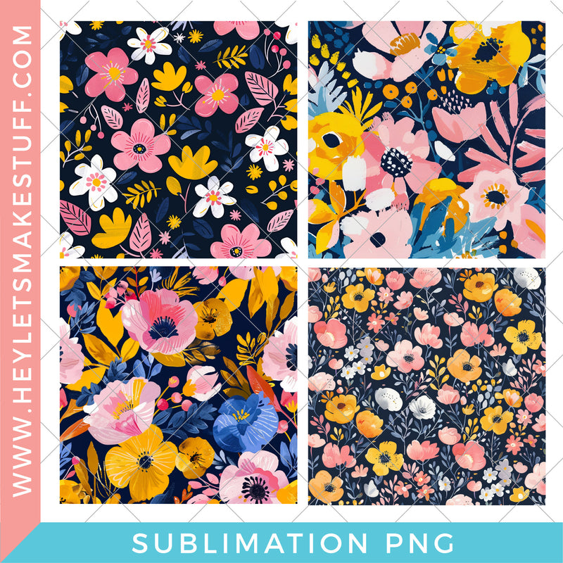 Floral Patterns Set - Sublimation