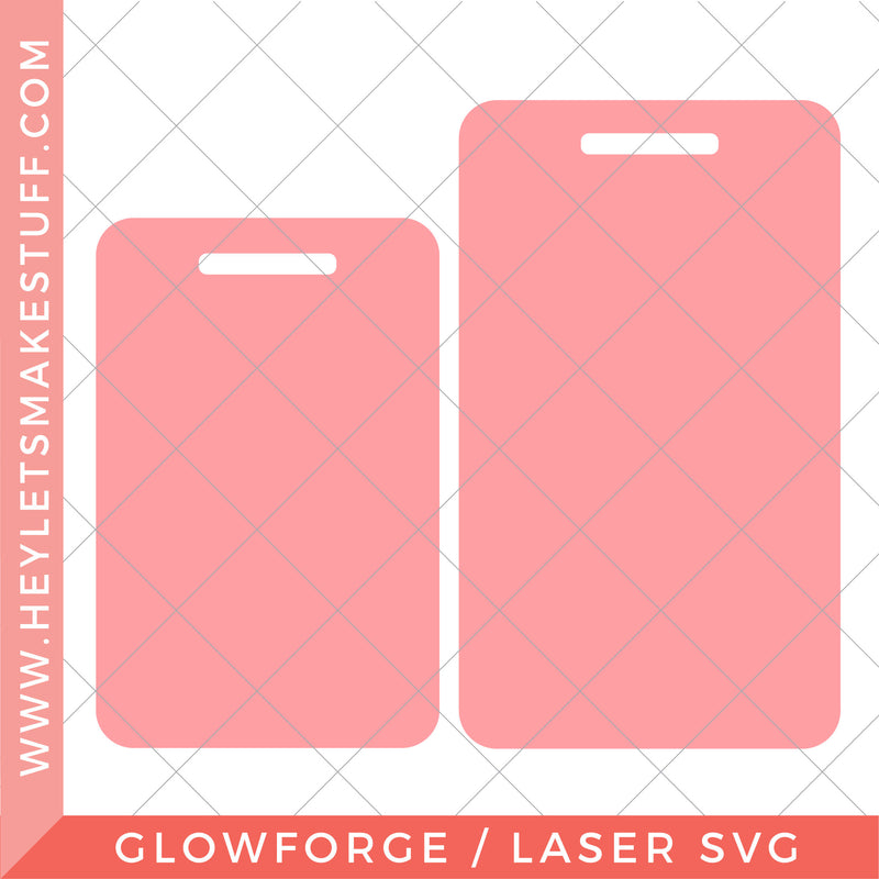 Laser Luggage Tag Templates