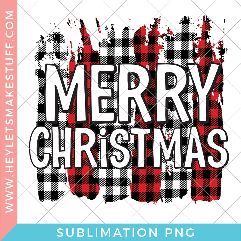 Buffalo Plaid Merry Christmas - Sublimation
