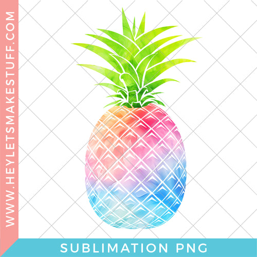 Watercolor Pineapple Bundle - Sublimation