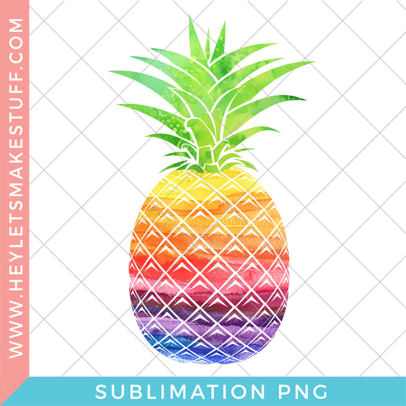 Rainbow Pineapple - Sublimation