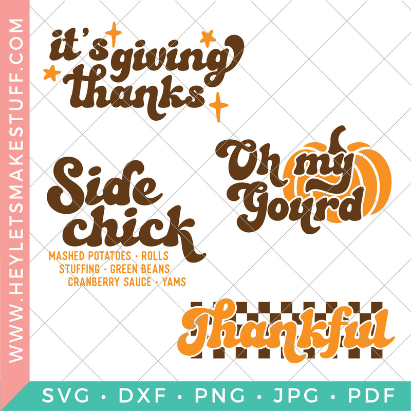 Retro Thanksgiving SVG Bundle 2