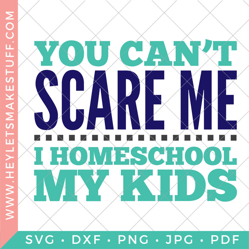 You Can't Scare Me, I Homeschool My Kids