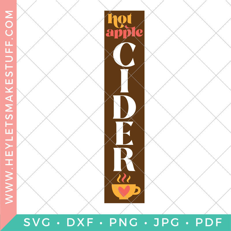 Hot Apple Cider Fall Porch SVG