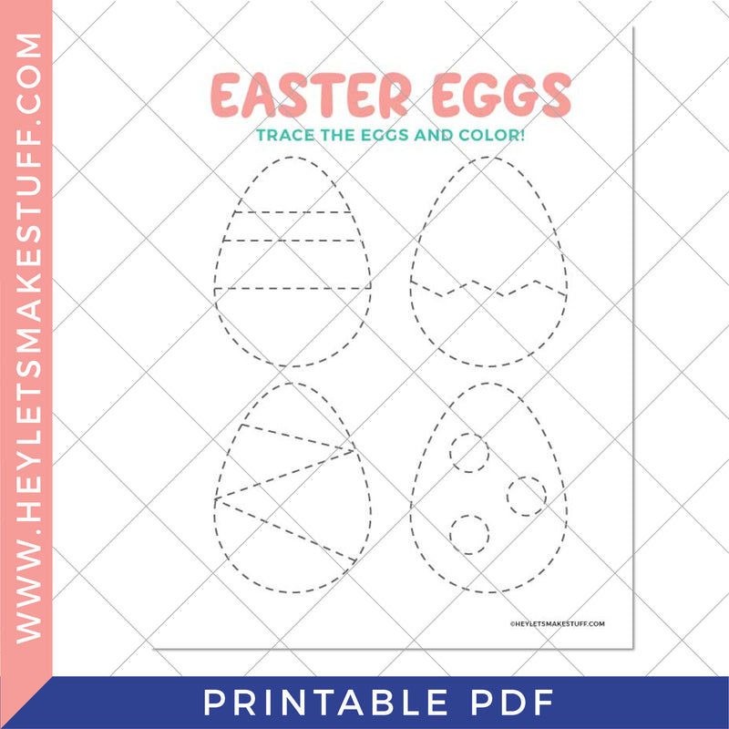 Printable Easter Egg Tracing Worksheet
