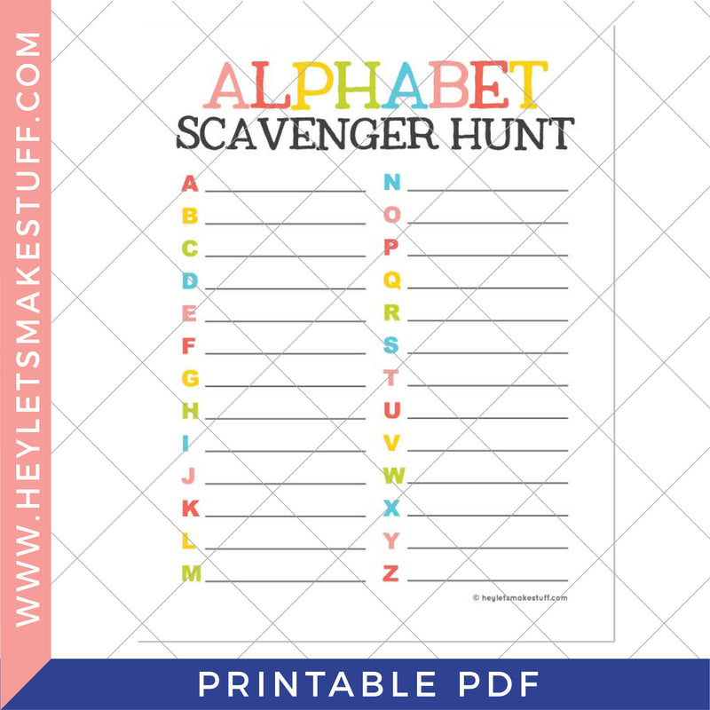 Printable Scavenger Hunt Bundle Hey Let S Make Stuff