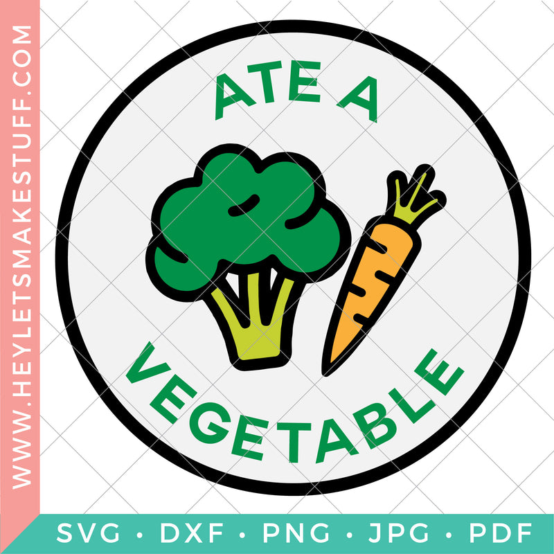 Adult Merit Badge Ate a Vegetable