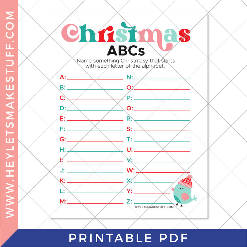 Printable Christmas ABC's – Hey, Let's Make Stuff printable-christmas-abc-s-hey-let-s-make-stuff