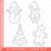 Laser Christmas Coloring Ornaments