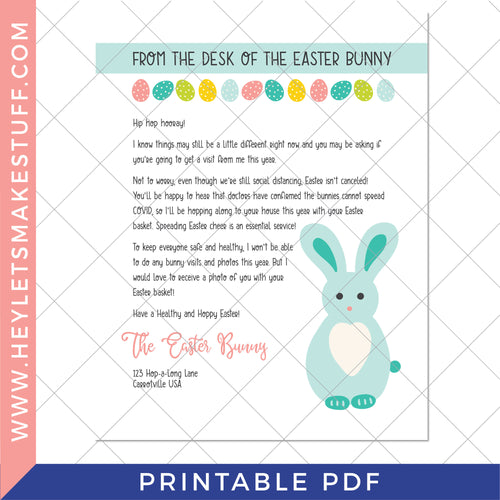 Printable Letter from the Easter Bunny
