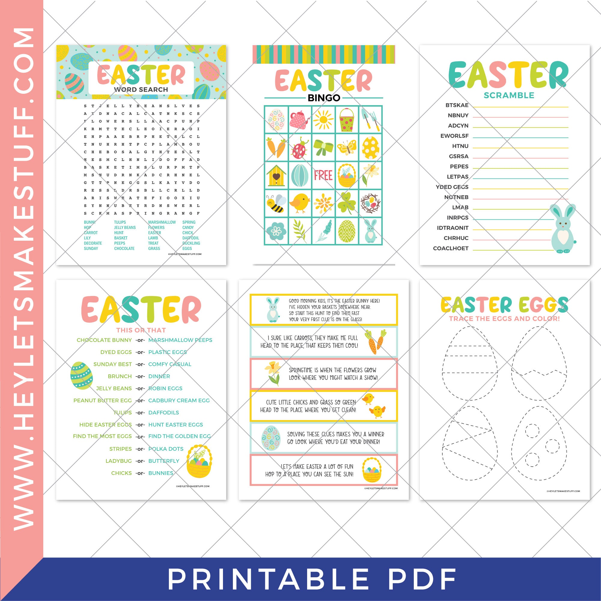 Printable Easter Games Bundle Hey Let S Make Stuff