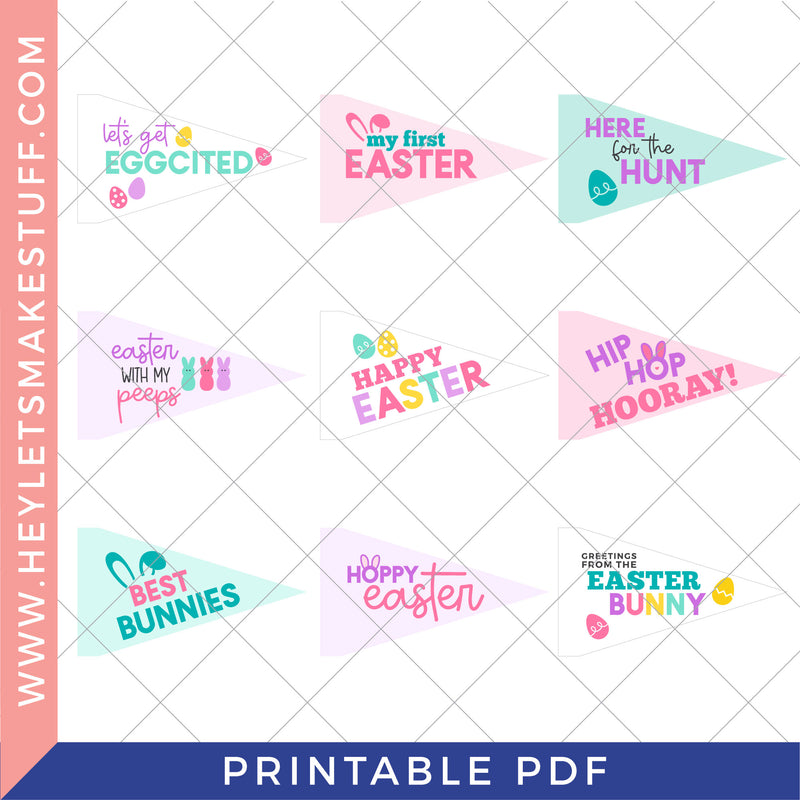 Printable Easter Pennants