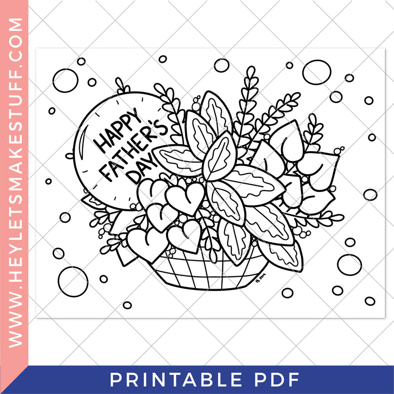 Printable Father's Day Coloring Page