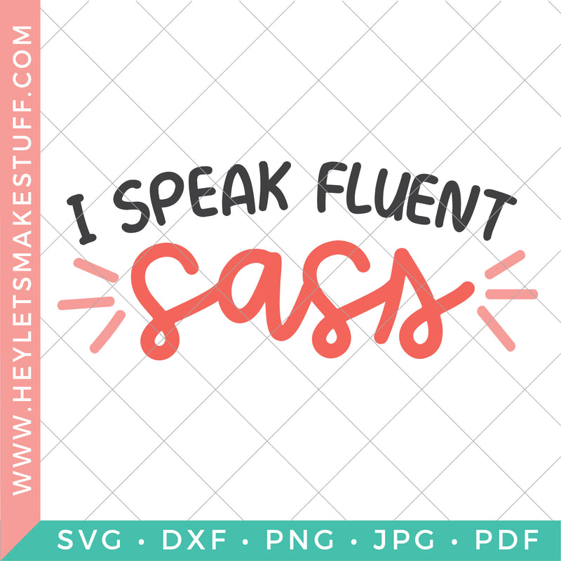 I Speak Fluent Sass SVG