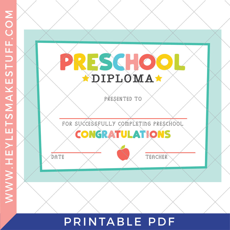 Printable Graduation Diploma