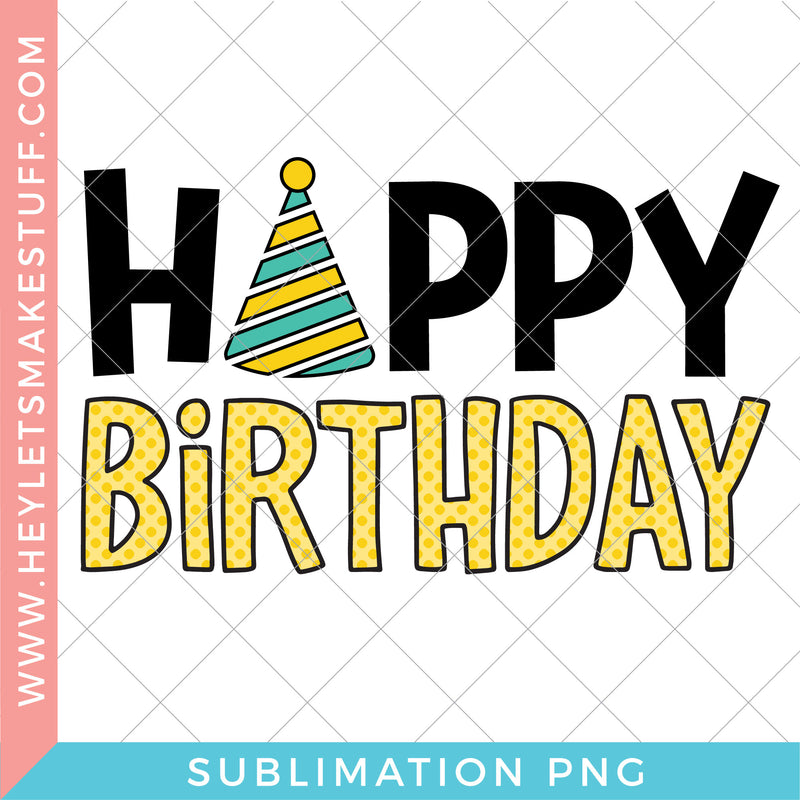 Happy Birthday - Sublimation
