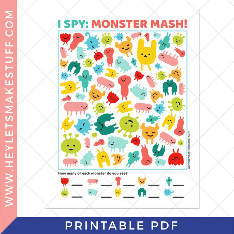 Printable Monster iSpy