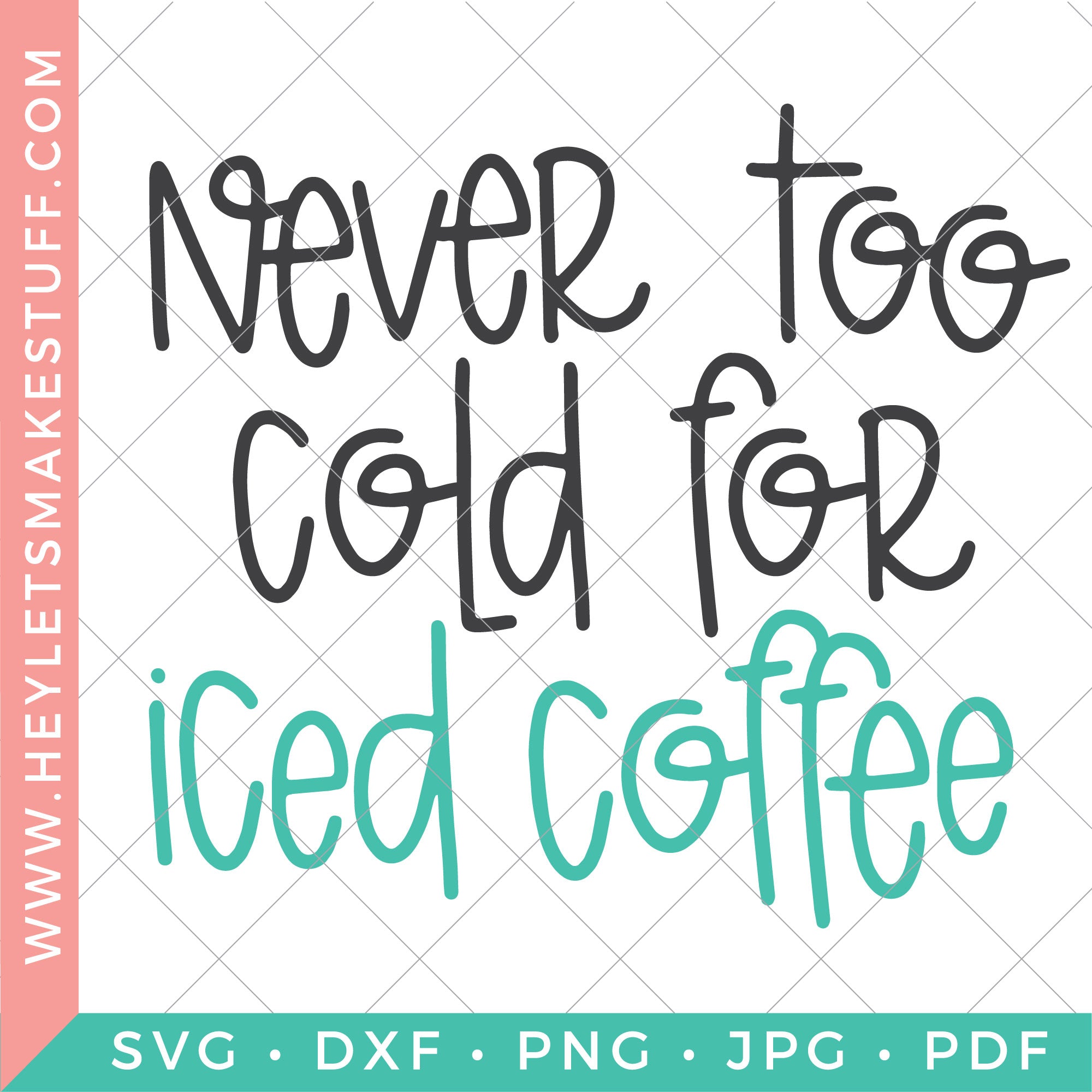 Iced Coffee Bundle – Hey, Let's Make Stuff