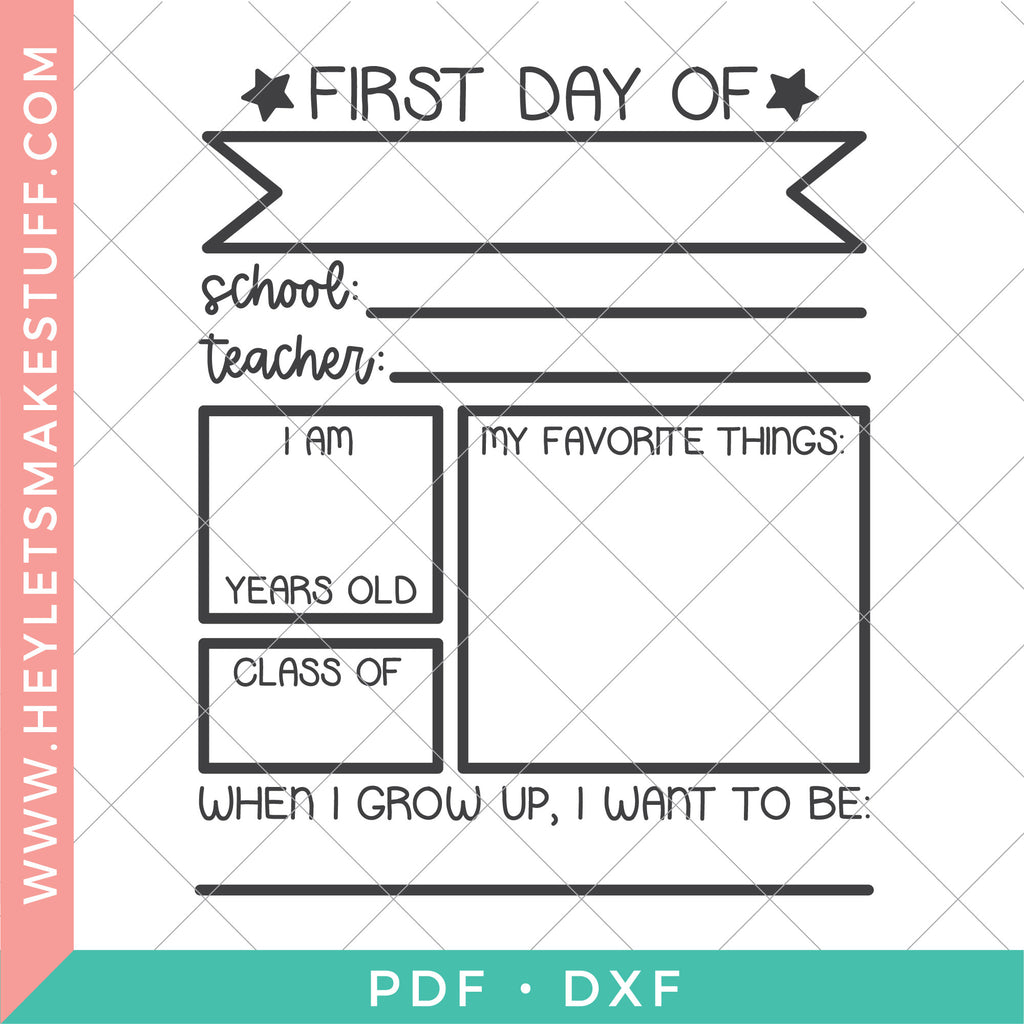 Back to School Chalkboard SVG – Hey, Let's Make Stuff