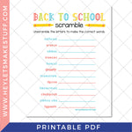 Printable Back to School Games Bundle