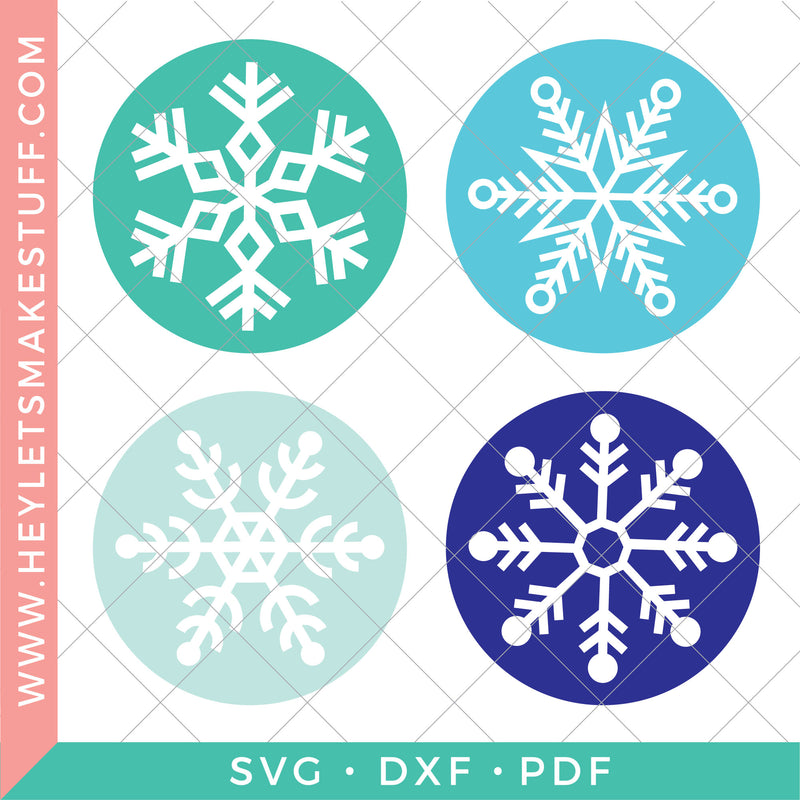 Snowflake Coasters for Cricut Infusible Ink