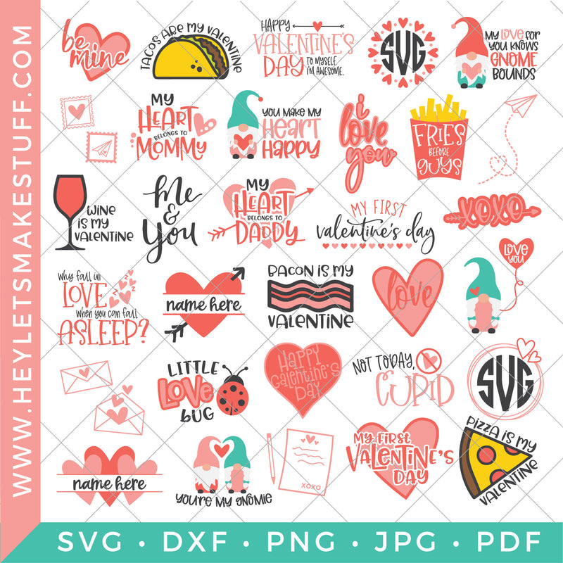 Cute Valentine's Day Stickers Bundle