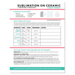 Sublimation Cheat Sheets