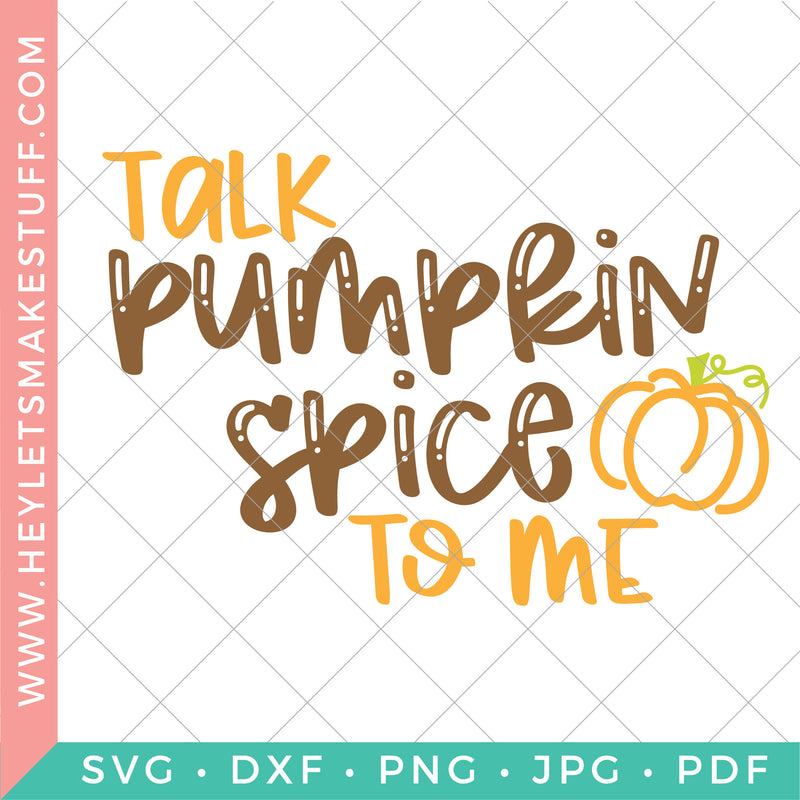 Talk Pumpkin Spice to Me